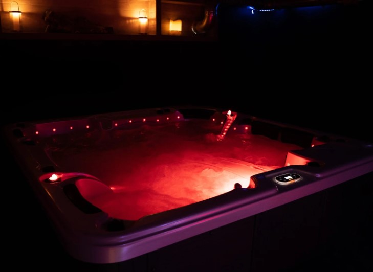 Jacuzzi du Mystik Sauna, sauna libertin à Saint-Denis de La Réunion